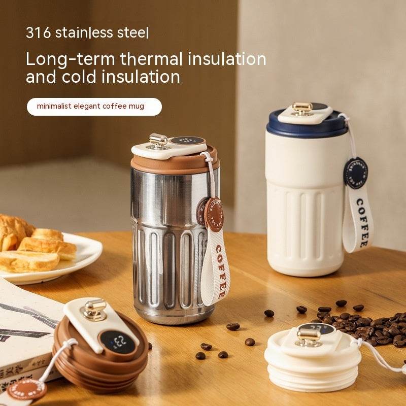 Smart Digital Travel Mug – Stainless Steel 450ml - ZA-Zola