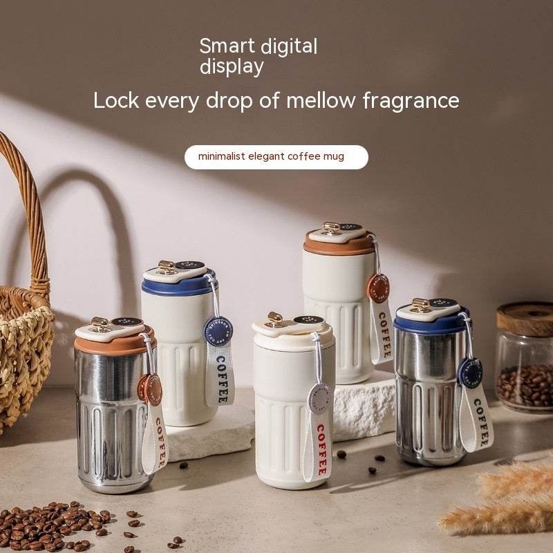 Smart Digital Travel Mug – Stainless Steel 450ml - ZA-Zola