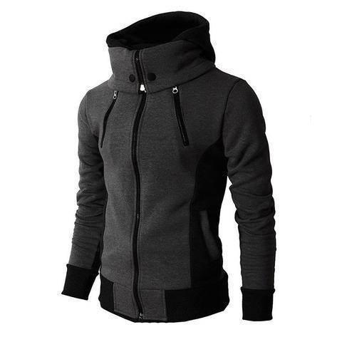 Men's Zip-Up Hooded Jacket – Sports Cardigan Sweatshirt - ZA-Zola