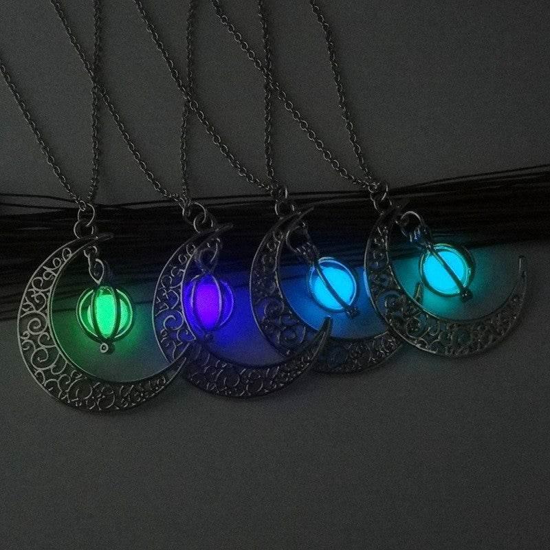 ZA-Zola Moon Glowing Stone Necklace - ZA-Zola