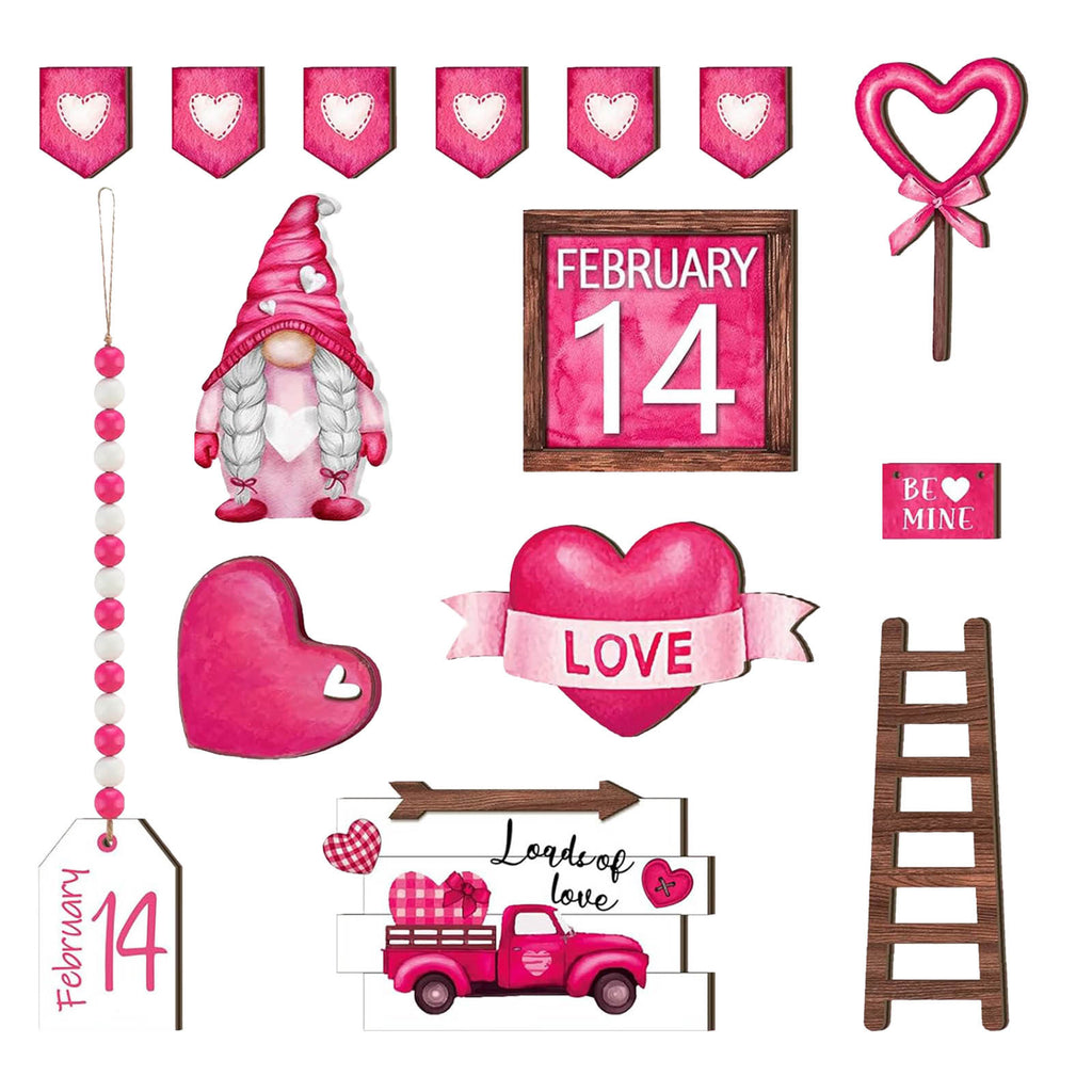 Wooden Decorative Tray Ornament | Human Day Party Décor