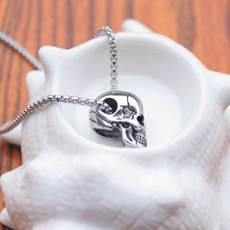 ZA-Zola Men’s Titanium Steel Skull Necklace - ZA-Zola