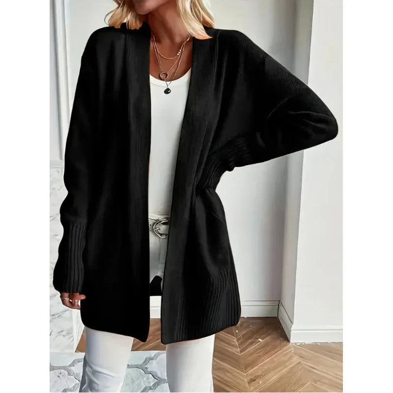 Shawl Sweater with Pockets | Casual Elegant Style - ZA-Zola