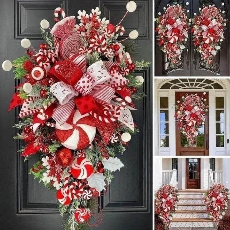 Christmas Upside Down Tree Door Wall Decoration | Holiday Décor - ZA-Zola