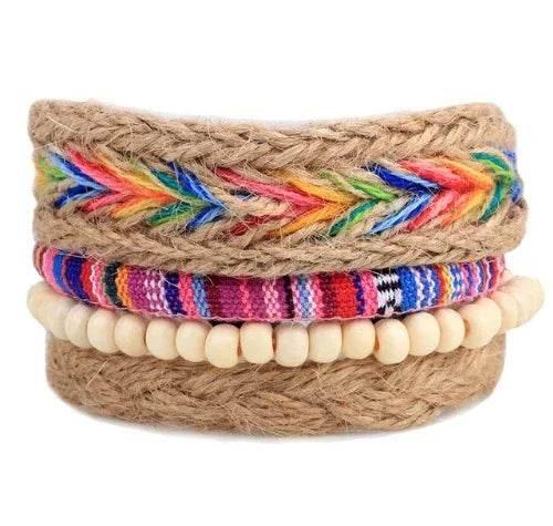 Vintage Leather Punk Wrap Bracelet Unisex - ZA-Zola