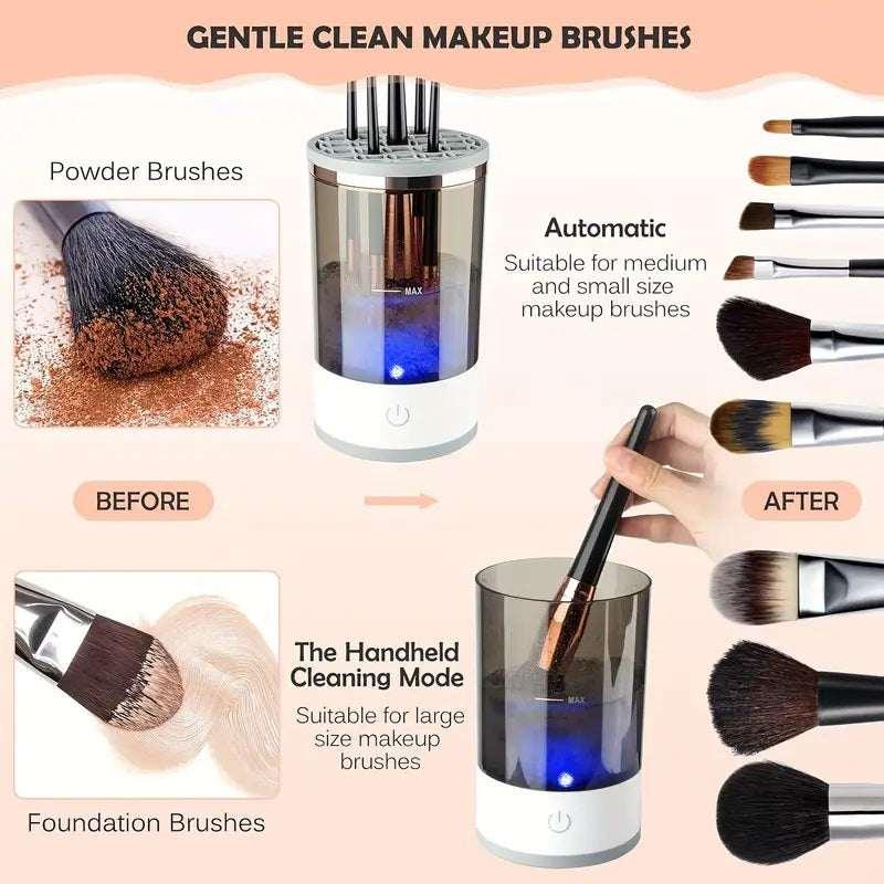 Electric Makeup Brush Cleaner – USB Automatic Rotating Wash - ZA-Zola
