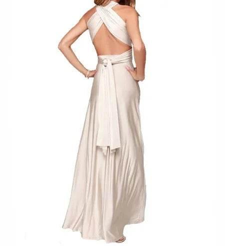 15-Way Convertible Maxi Dress – Sexy Backless Boho Wrap - ZA-Zola