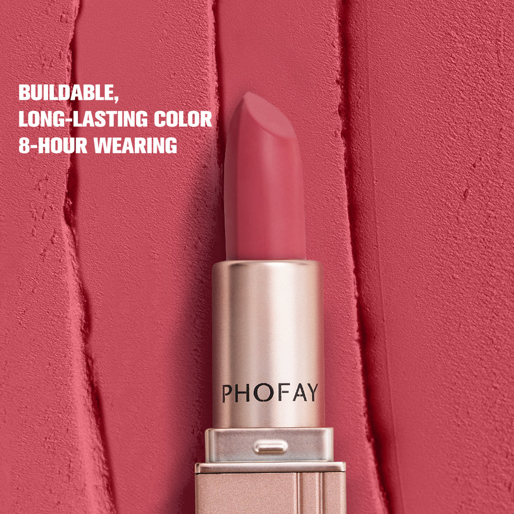 PHOFAY Matte Lipstick | Long-Lasting Waterproof Lip Color