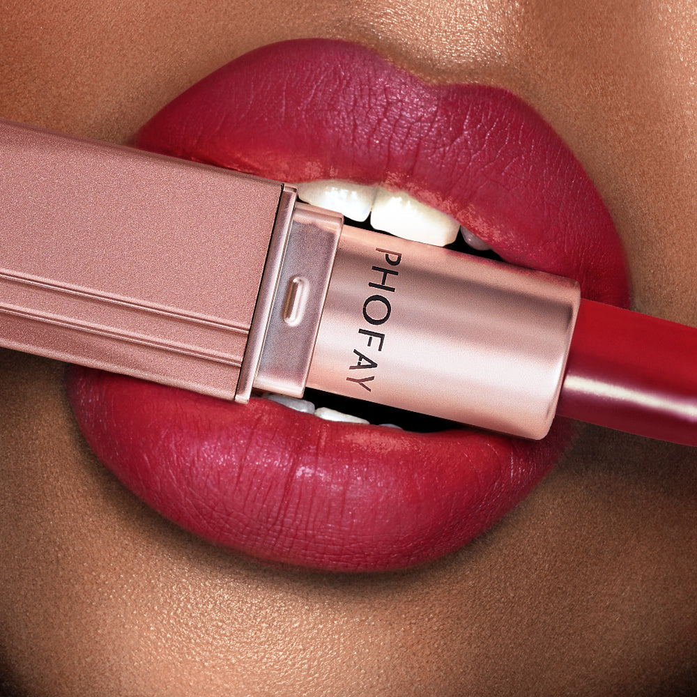 PHOFAY Matte Lipstick | Long-Lasting Waterproof Lip Color