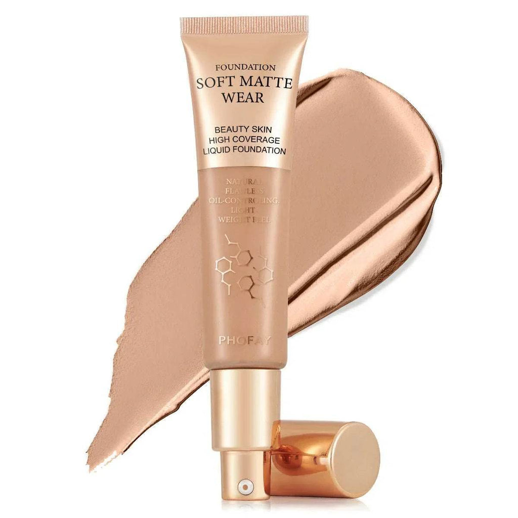 PHOFAY Full Coverage Foundation – Matte & Long-Lasting - ZA-Zola