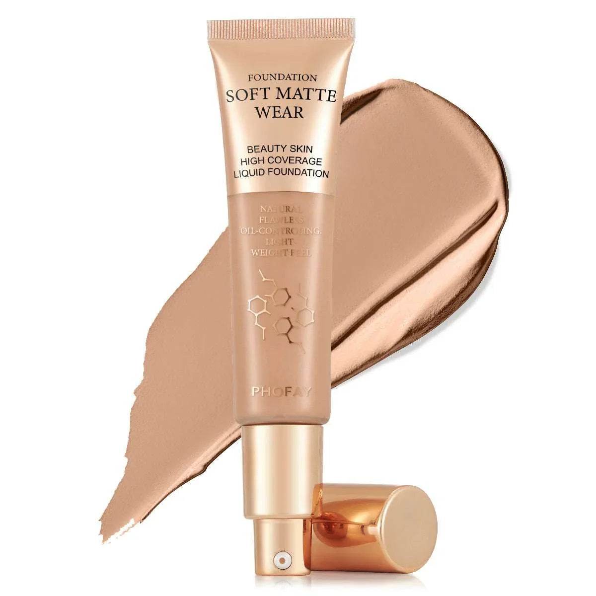 PHOFAY Full Coverage Foundation – Matte & Long-Lasting - ZA-Zola