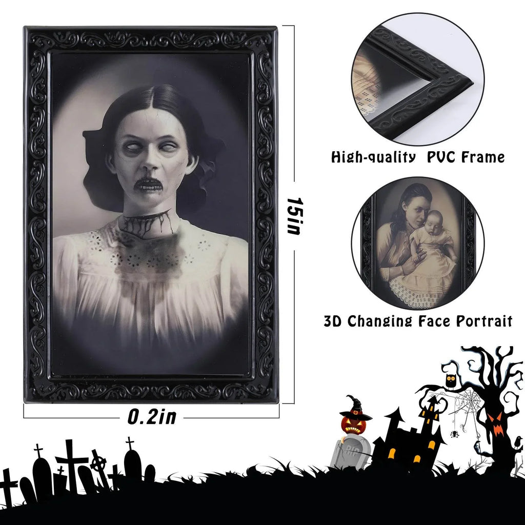 ZA-Zola Halloween 3D Changing Face Horror Picture Frame - ZA-Zola