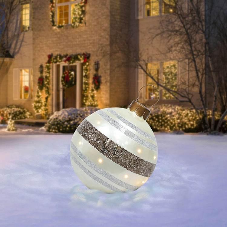Inflatable Christmas Ornament Ball 60CM Outdoor PVC - ZA-Zola