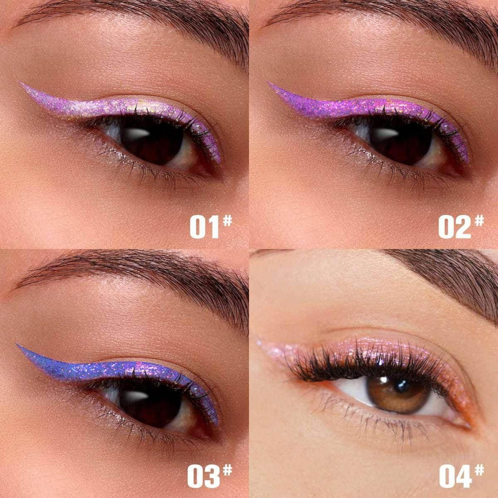 PHOFAY Liquid Glitter Eyeliner Set – Sparkling & Smudge-Proof - ZA-Zola