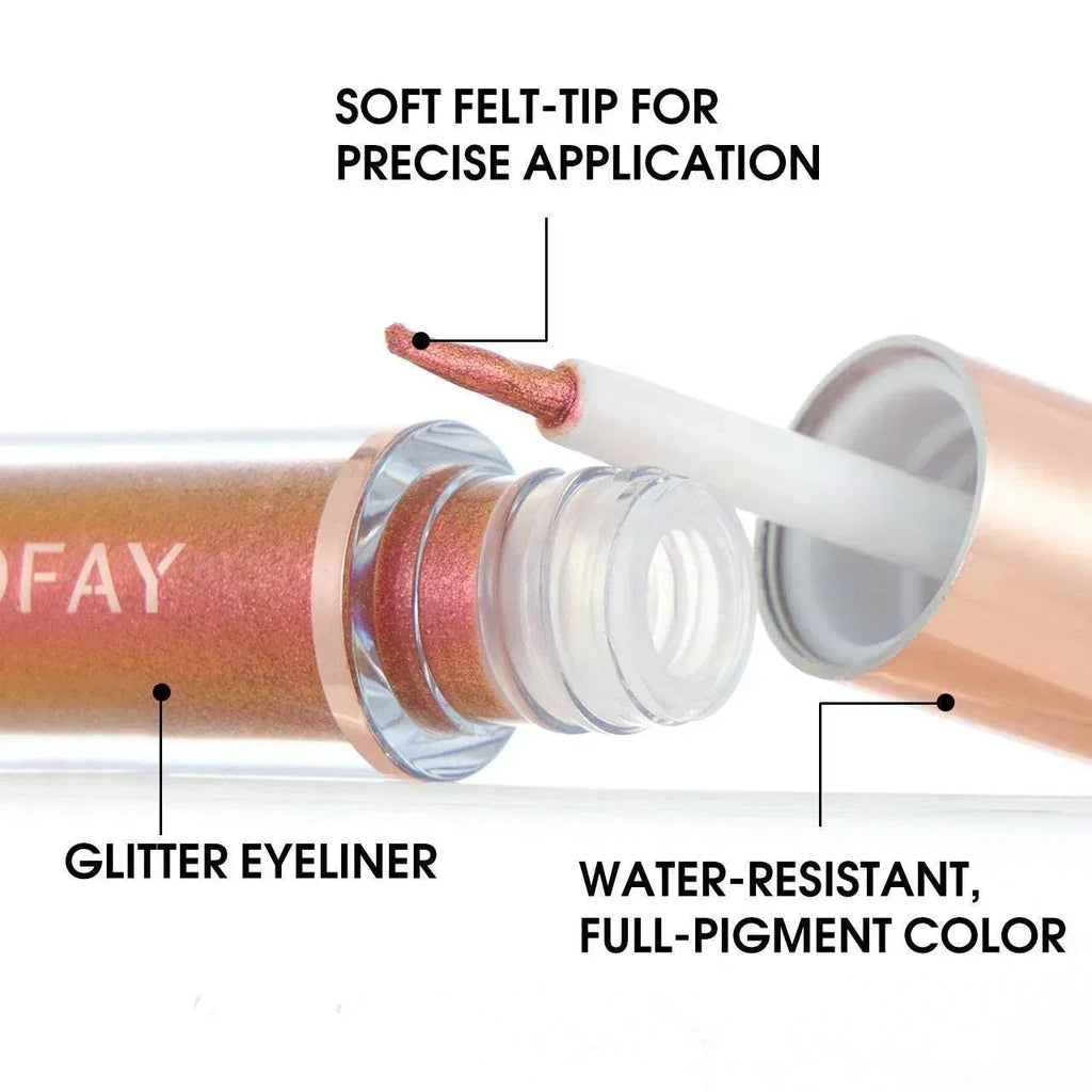 PHOFAY Liquid Glitter Eyeliner Set – Sparkling & Smudge-Proof - ZA-Zola