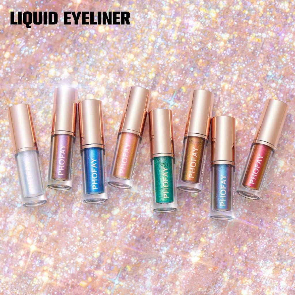 PHOFAY Liquid Glitter Eyeliner Set – Sparkling & Smudge-Proof - ZA-Zola
