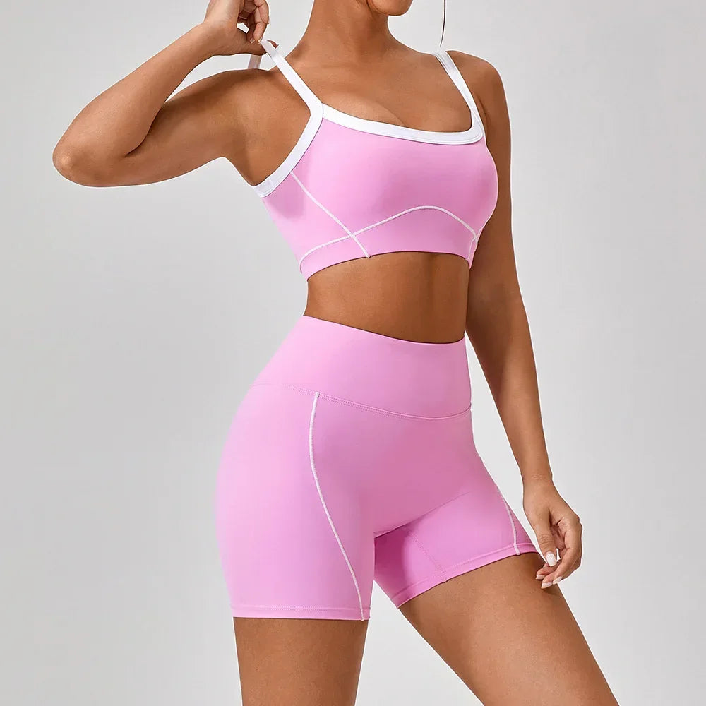 Women Yoga Fitness Set Spaghetti Strap Activewear - ZA-Zola
