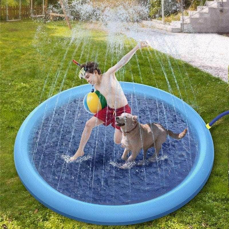 Non-Slip Splash Pad for Kids & Pets – 150cm Fun - ZA-Zola
