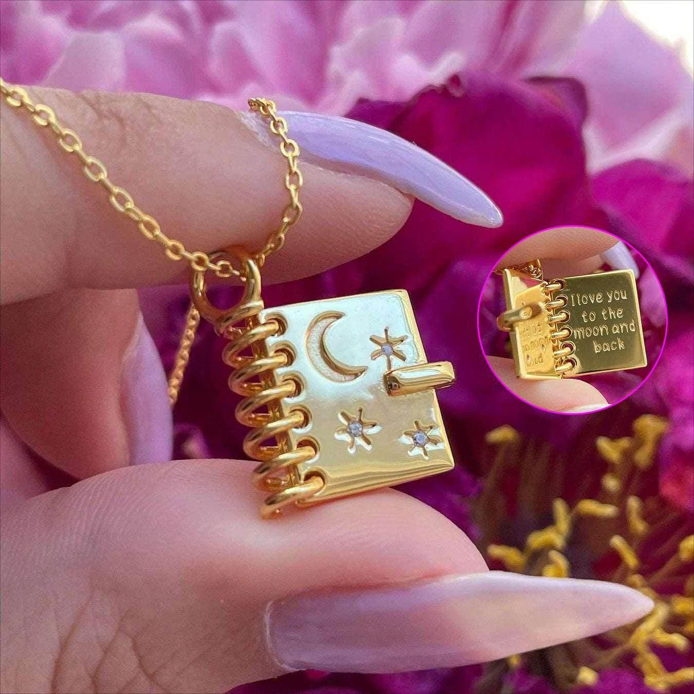 Shop Openable Love Book Necklace – Order Today! - ZA-Zola