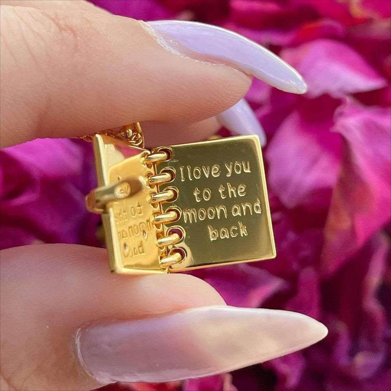 Shop Openable Love Book Necklace – Order Today! - ZA-Zola