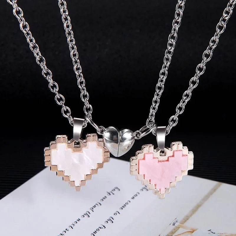 Buy Magnetic Heart Couple Necklace – Perfect Gift Now! - ZA-Zola