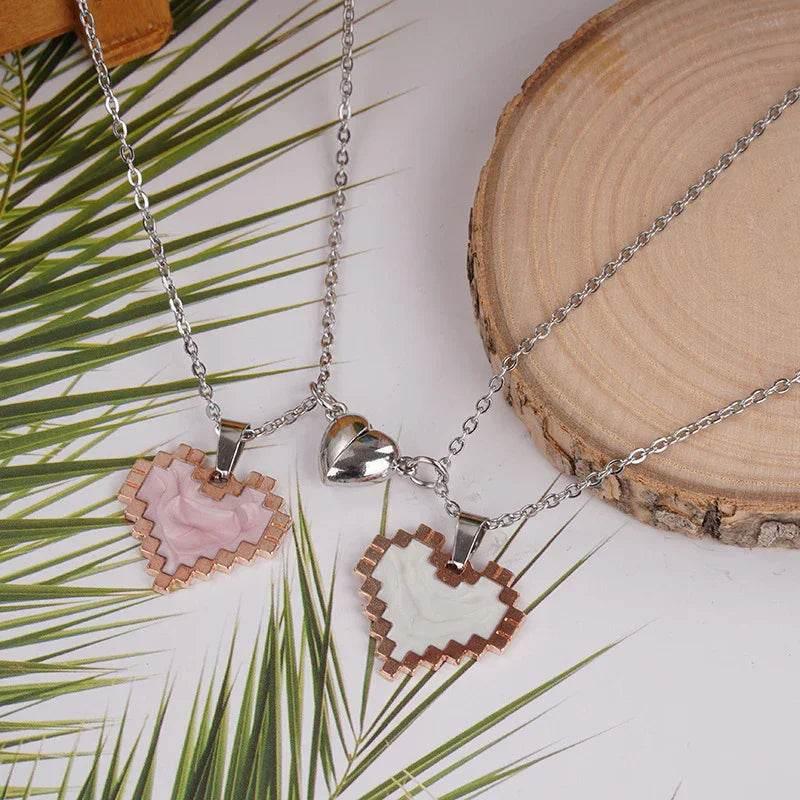 Buy Magnetic Heart Couple Necklace – Perfect Gift Now! - ZA-Zola