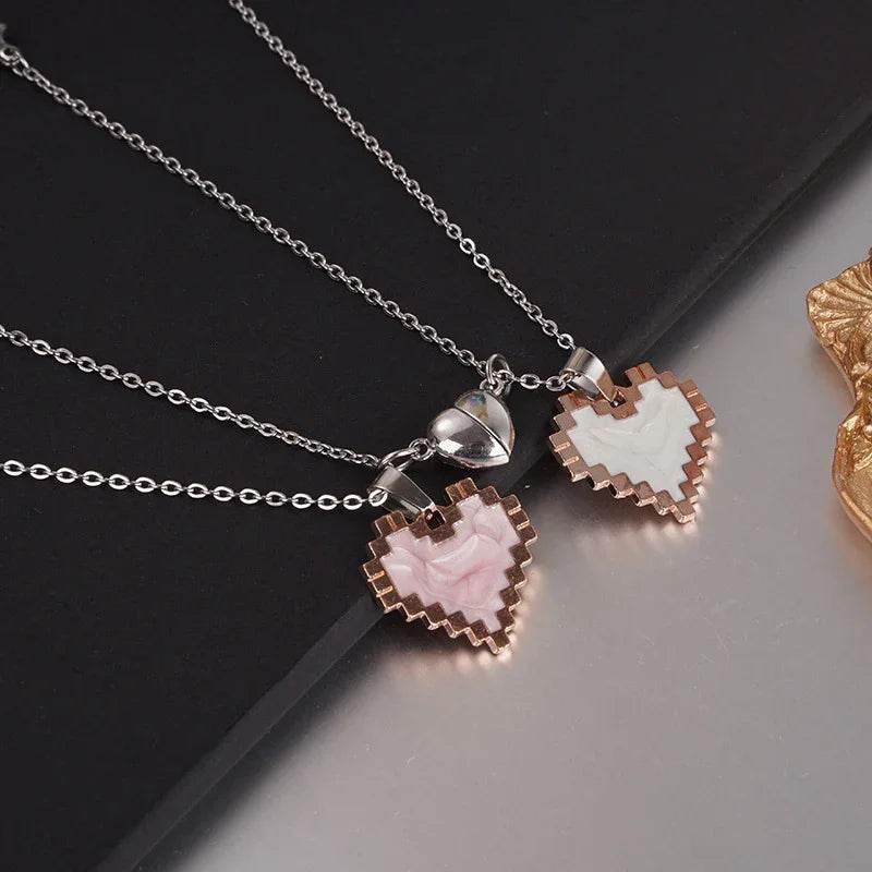 Buy Magnetic Heart Couple Necklace – Perfect Gift Now! - ZA-Zola