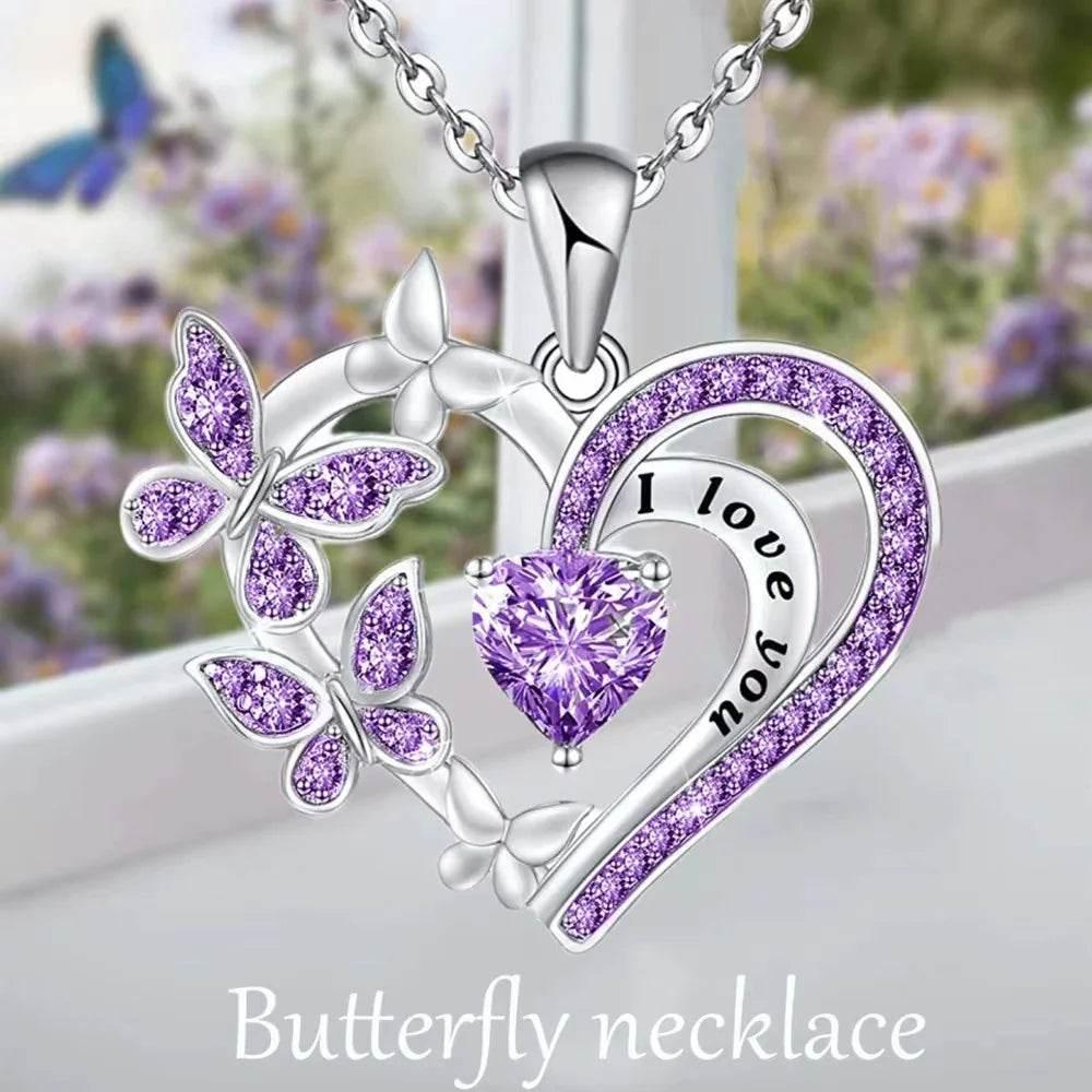 Shop Butterfly Heart Necklace – Perfect Gift Today! - ZA-Zola