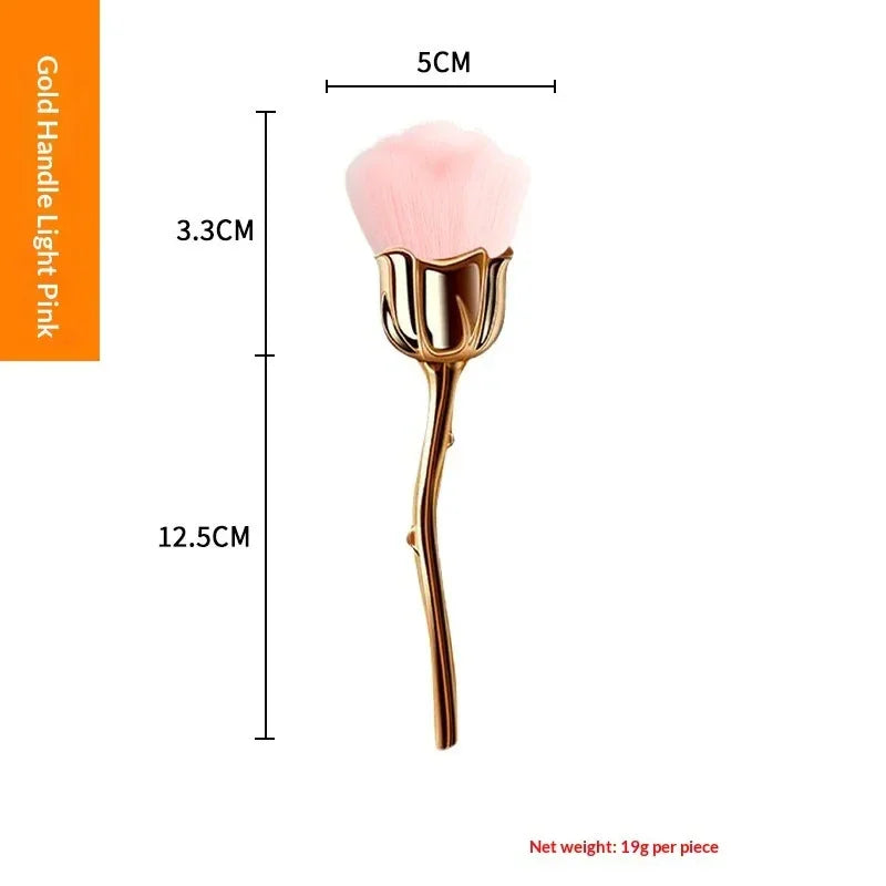 Rose Loose Powder Makeup Brush – Soft Beauty Tool - ZA-Zola