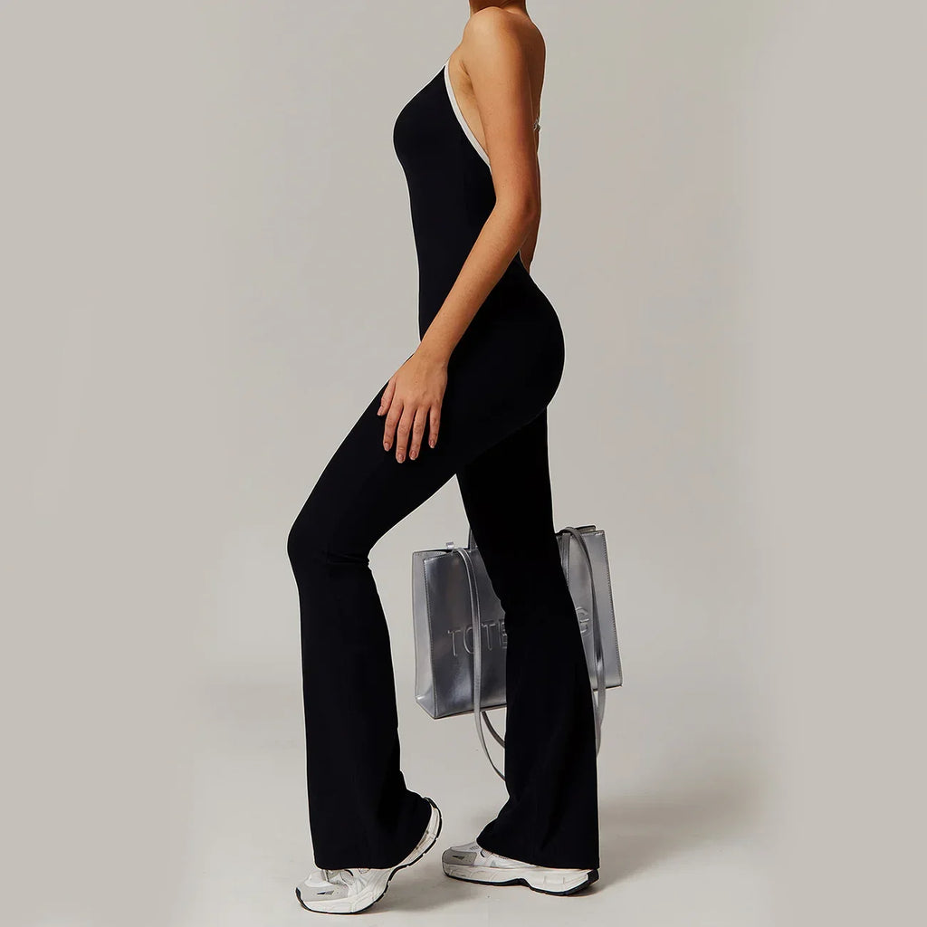 Beauty Back Yoga Jumpsuit – Slim Fit Sports Bodysuit for Women - ZA-Zola