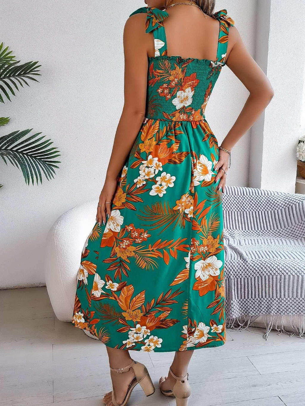 Floral Print Corset Dress – Summer Beach Holiday Look - ZA-Zola