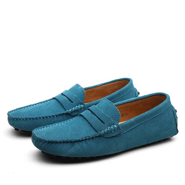 Men’s Cowhide Leather Casual Shoes Anti-Slip Comfort Footwear