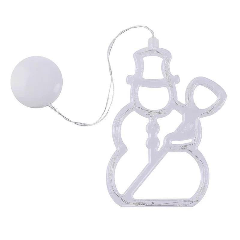Christmas LED Window Lights Santa Claus Elk Snowman - ZA-Zola