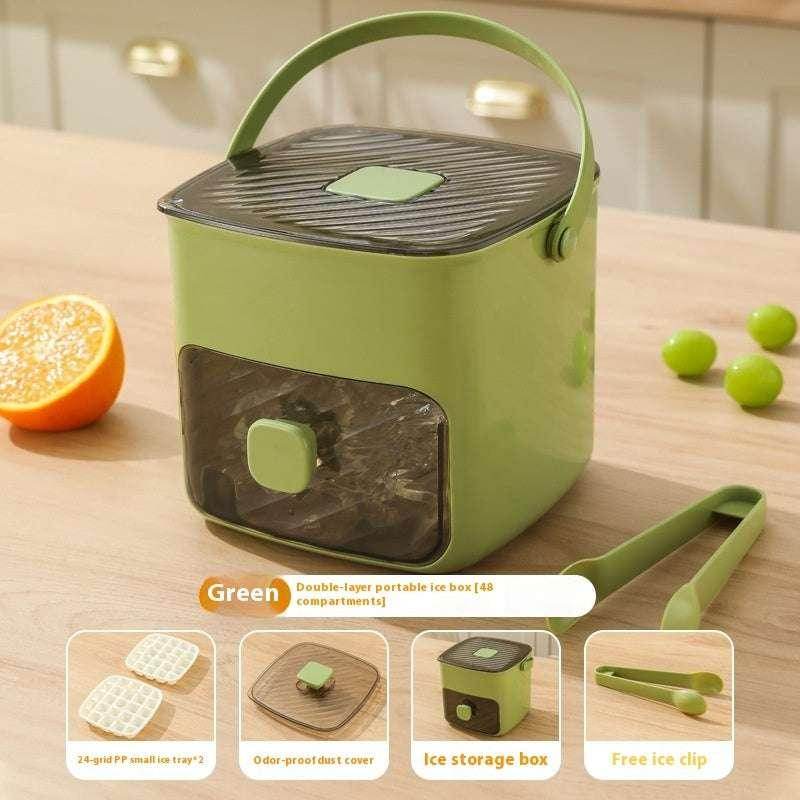 Two-in-One 48-Grid Ice Tray Mold – 3 Layers - ZA-Zola