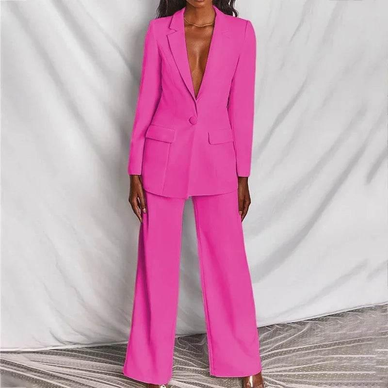2pc Blazer & Pants Set – Women’s Spring Street Look - ZA-Zola