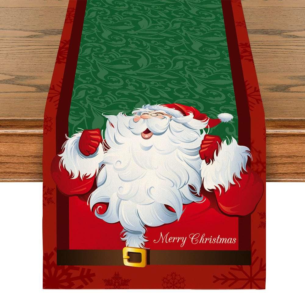Snowman Table Mat – Linen Printed Christmas Table Runner Décor - ZA-Zola