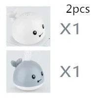 Electric Whale Bath Toy with Light & Water Spray - ZA-Zola
