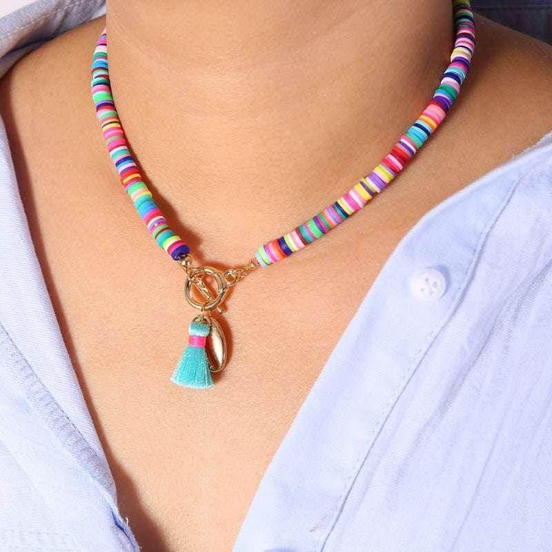 Boho Shell Tassel Necklace – Sweet & Wild Style - ZA-Zola