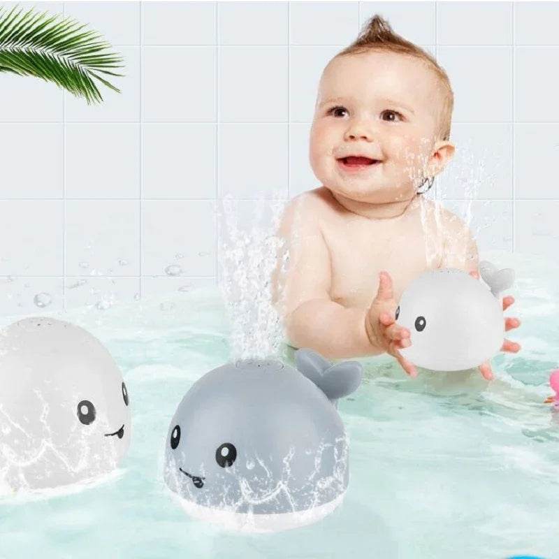 Electric Whale Bath Toy with Light & Water Spray - ZA-Zola