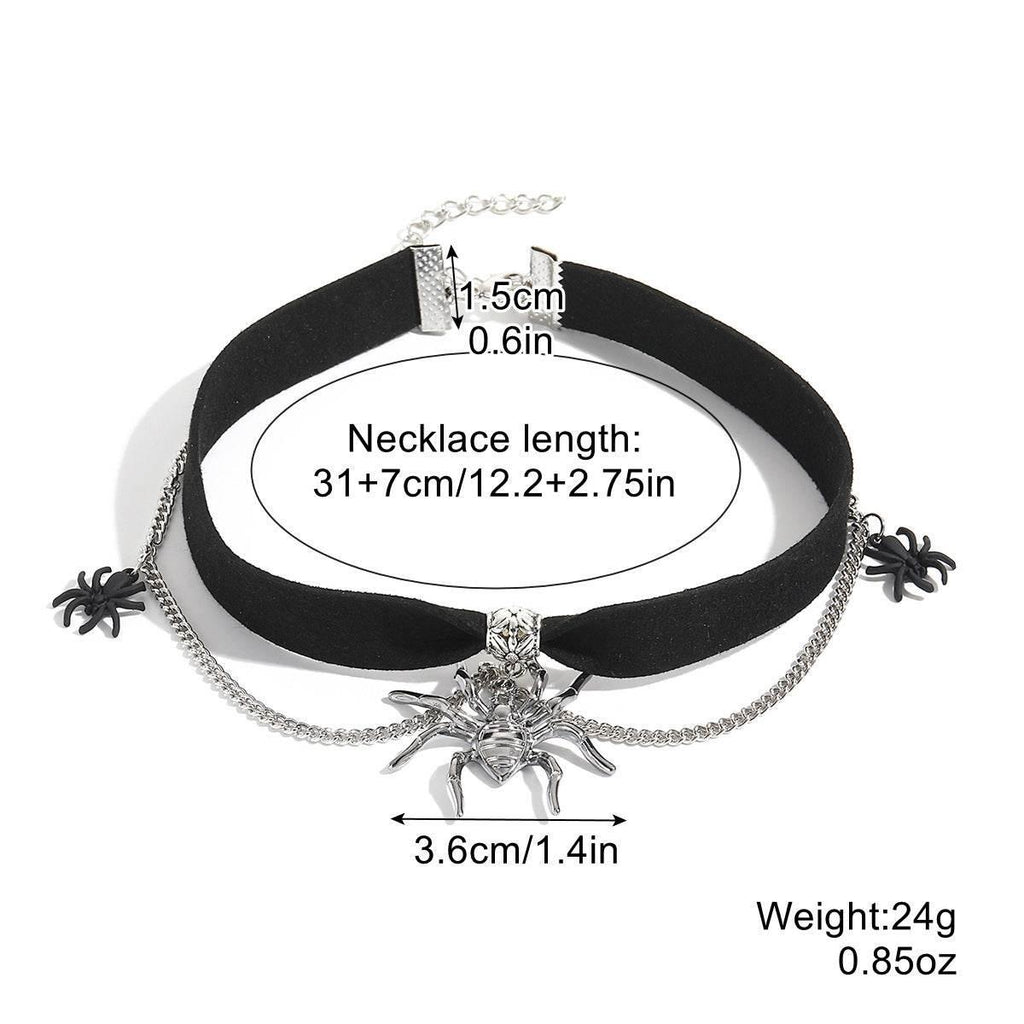ZA-Zola Halloween Bat Ghost Skull Necklace - ZA-Zola
