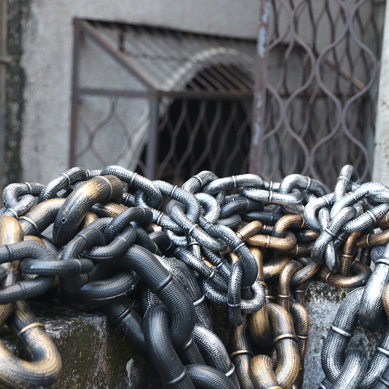 Halloween Fake Chain Toys | Haunted House Bar Decor