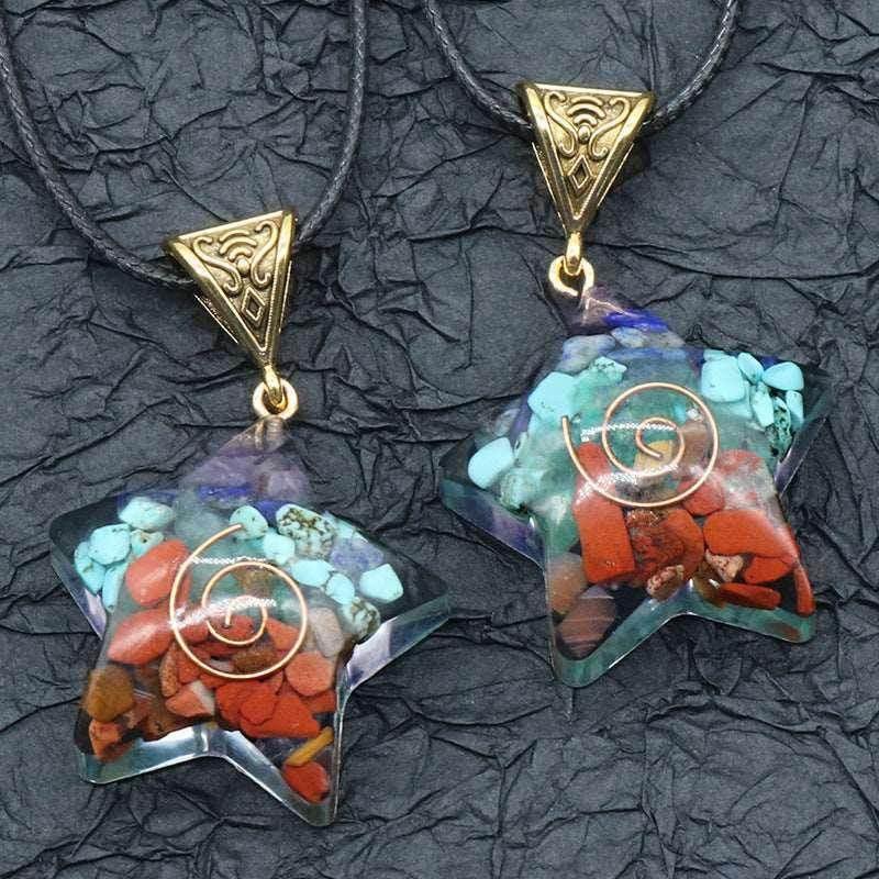7 Chakra Reiki Healing Stone Pendant Necklace - ZA-Zola