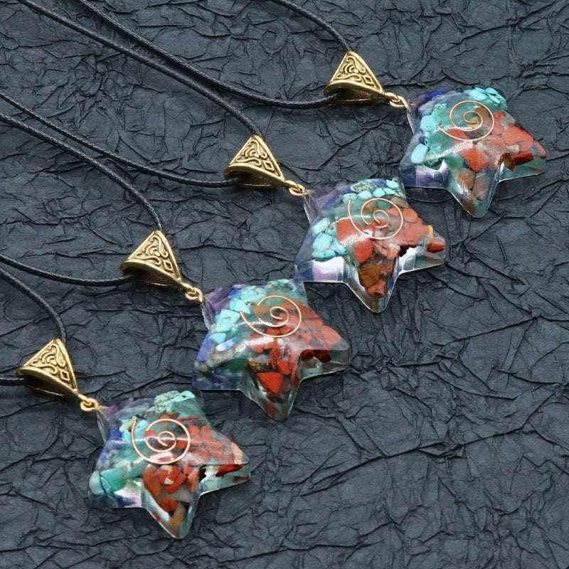 7 Chakra Reiki Healing Stone Pendant Necklace - ZA-Zola