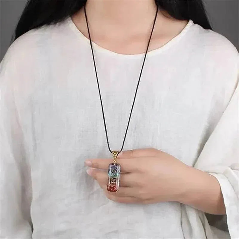 7 Chakra Reiki Healing Stone Pendant Necklace - ZA-Zola