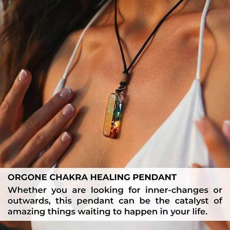 7 Chakra Reiki Healing Stone Pendant Necklace - ZA-Zola