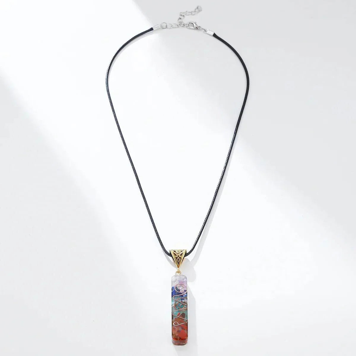 7 Chakra Reiki Healing Stone Pendant Necklace - ZA-Zola