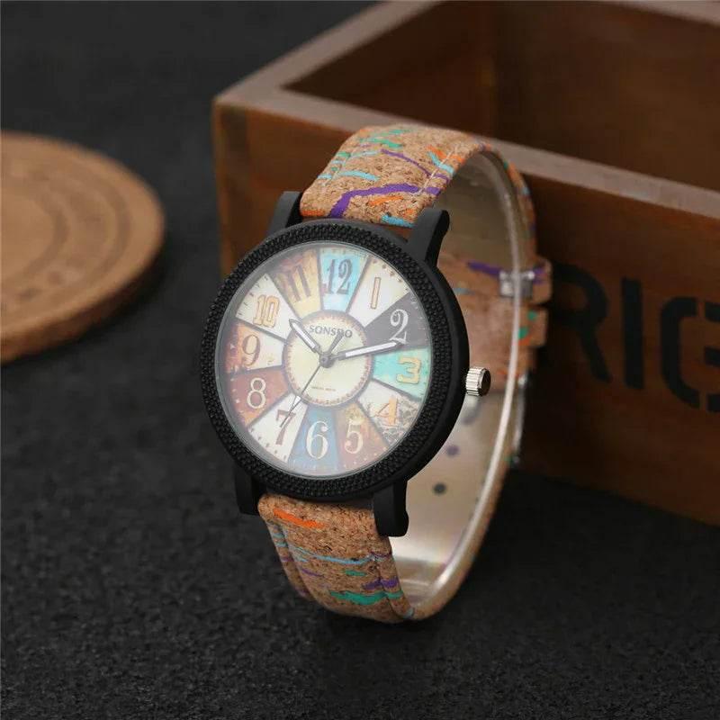Vintage Leather Quartz Watch for Women – Casual Style - ZA-Zola