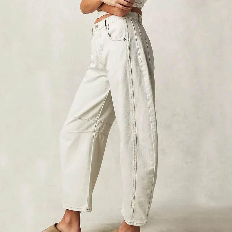 Summer Wide-Leg Cotton Pants – Comfy + Chic - ZA-Zola