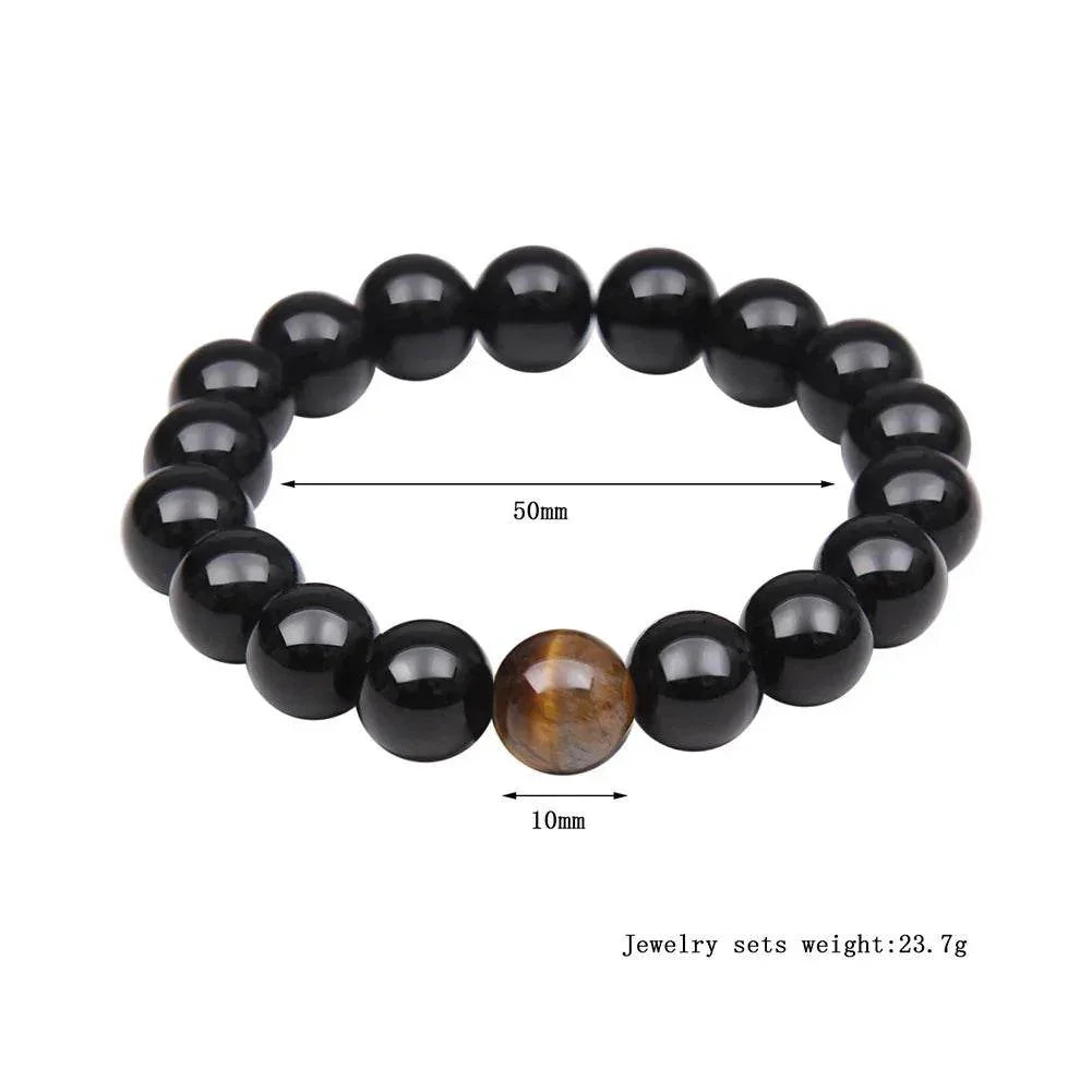 Tiger Eye Stone Bracelet – Natural & Handwoven - ZA-Zola