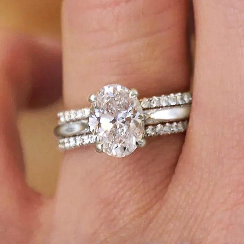 Shop Elegant Zircon 3-Ring Set for Women - Buy Now! - ZA-Zola